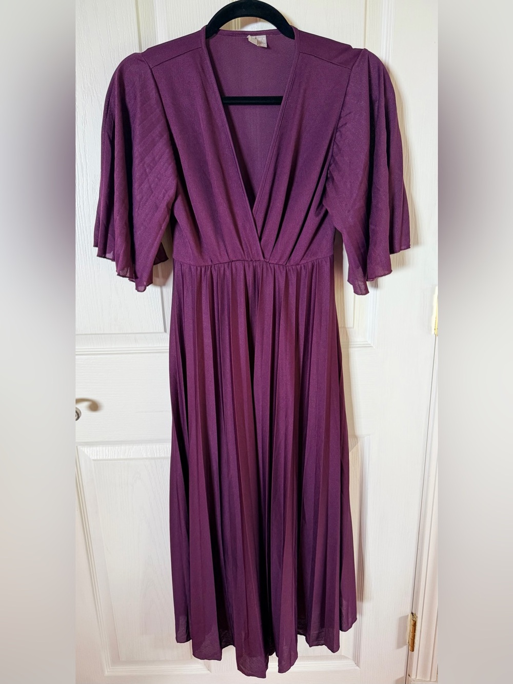 ASOS Maternity Plum Wrap-Style Maxi Dress
